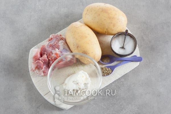 Ингредиенты для баранины с картошкой в духовке