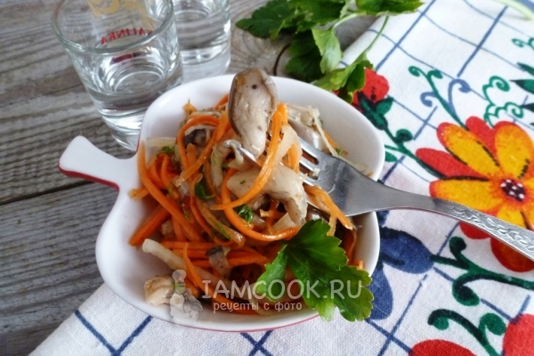 Рецепт вёшенок по-корейски