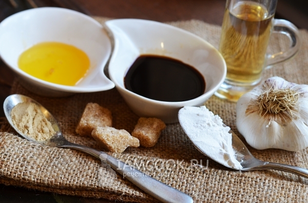 Ингредиенты для соуса терияки