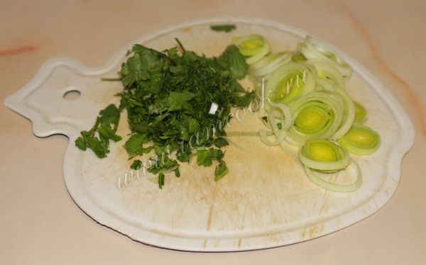 Мелко нарубленная зелень