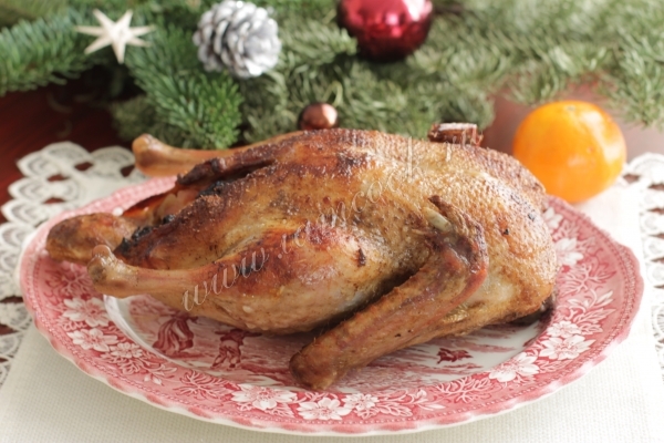 Фото утки запеченной с апельсинами