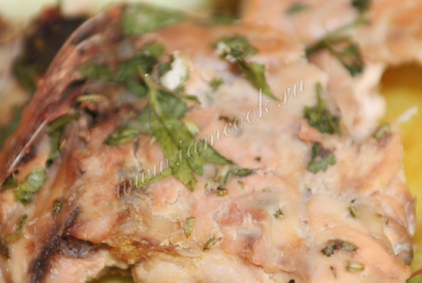 Горбуша запеченная, фото