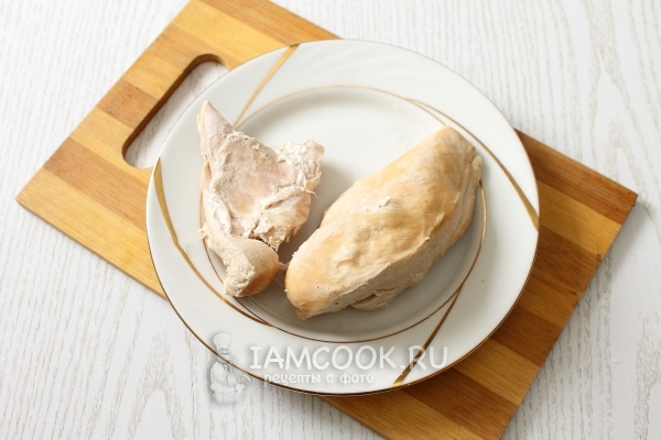 Отварить куриное филе