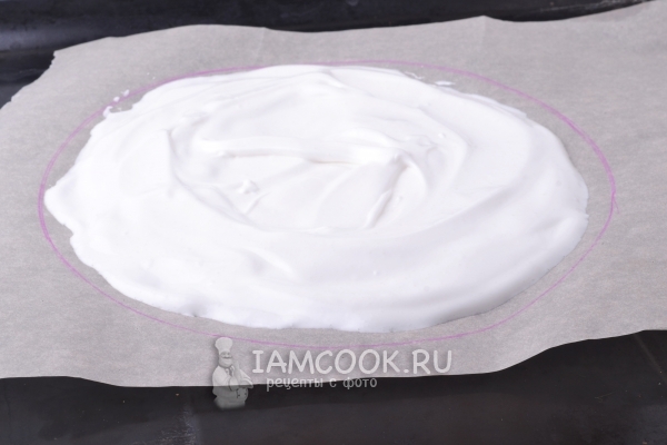 Разровнять белок по кругу