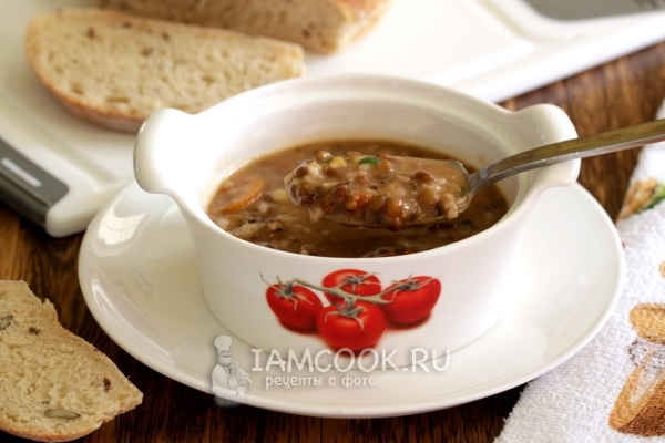 Готовый постный суп в мультиварке