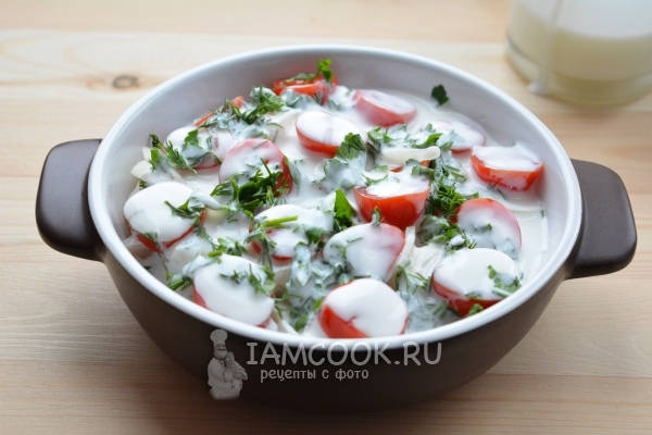 Влить йогурт