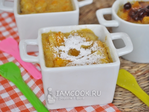 Готовая запеканка из тыквы с манкой