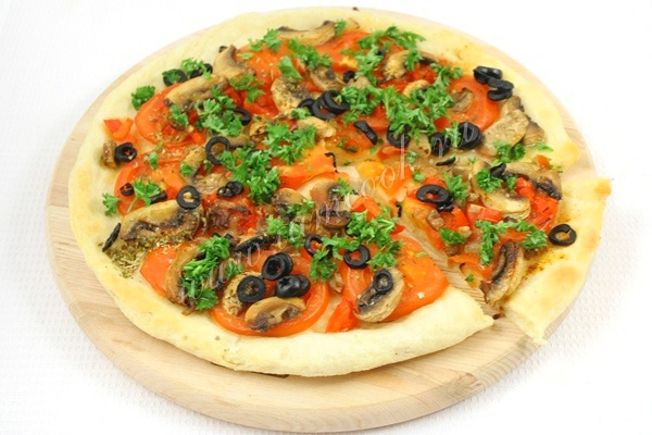 Рецепт постной пиццы