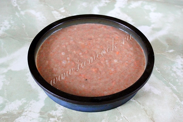 Тесто в форме