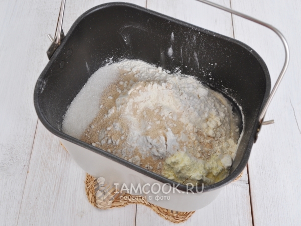 Смешать все ингредиенты для теста