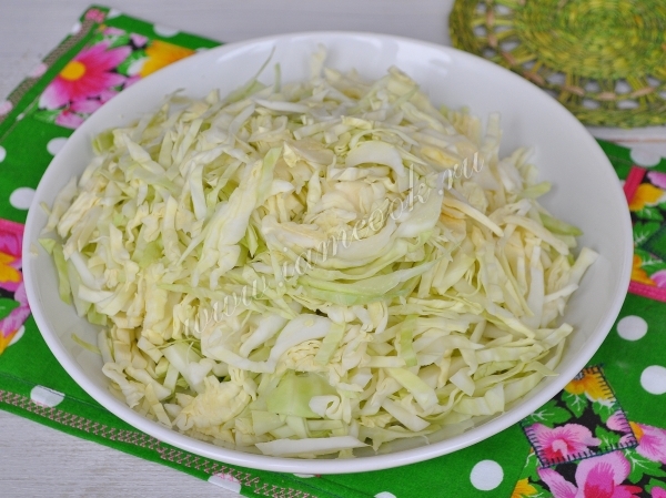 Капуста мелко нарезанная