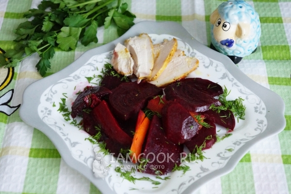 Фото ароматной запеченной свеклы