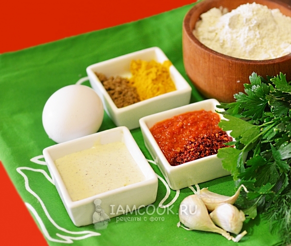 Ингредиенты для приготовления кляра для рыбы с майонезом