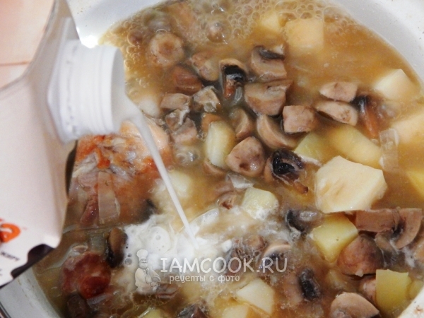 Добавить сливки