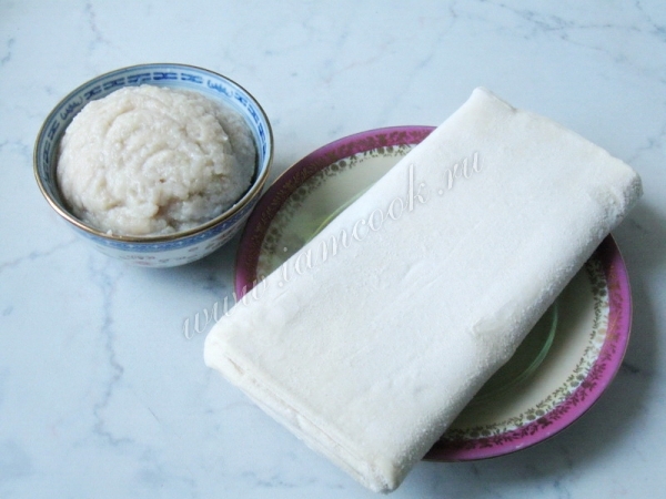 Ингредиенты для тефтелей со слоеным тестом нашпахках