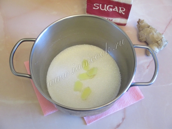 Сахар с имбирем