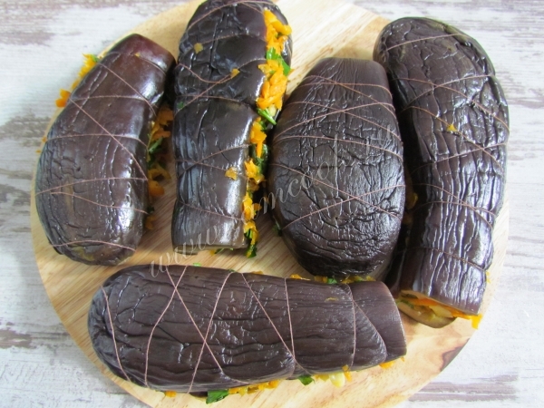 Фаршируем баклажаны