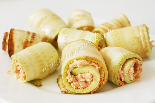 Кабачковые рулетики