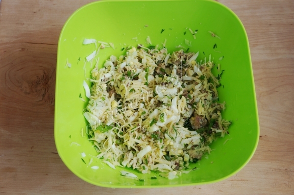 Перемешать салат