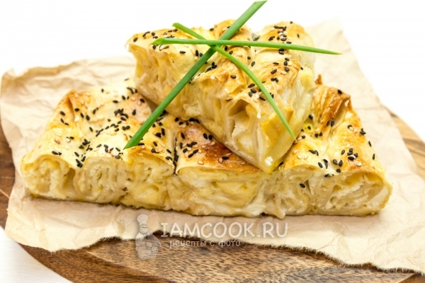 Фото пирога из тортильи с сыром
