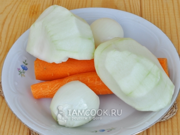 Почистить овощи