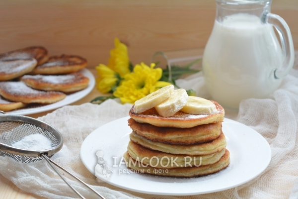 Фото творожно-лимонных оладий