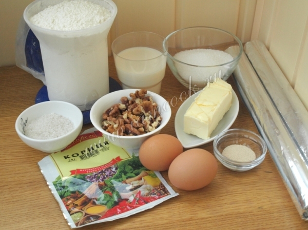 Ингредиенты для печенья трдло