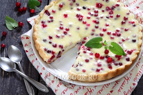 Фото пирога с клюквой