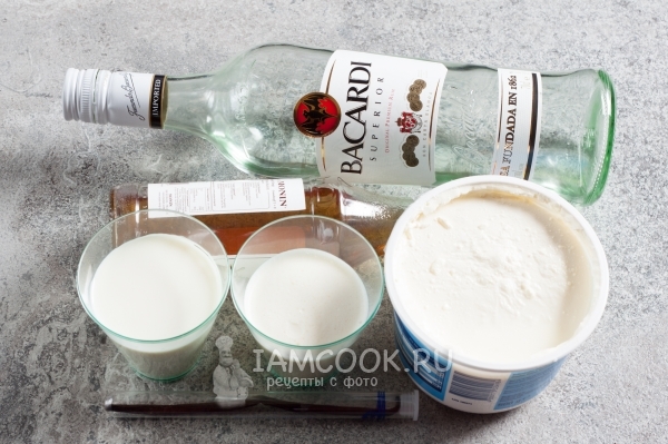 Ингредиенты для крема из маскарпоне для торта