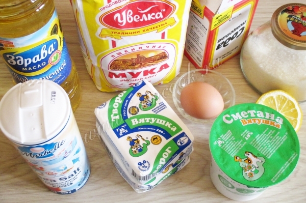 Ингредиенты для сырников в духовке
