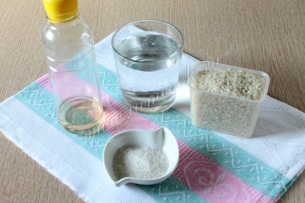 Ингредиенты для риса к суши