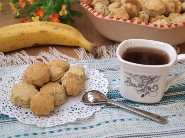 рецепт бананового печенья