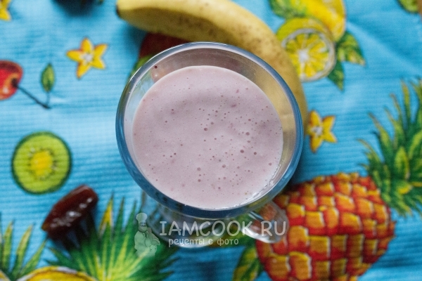 Рецепт фруктового коктейля с мороженым