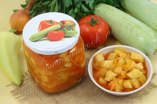 Салат из кабачков на зиму