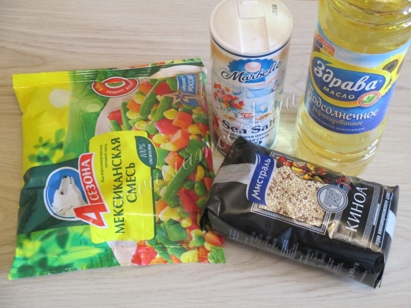 ингредиенты для каши из киноа