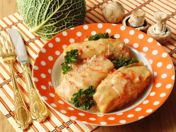 Рецепт овощных голубцов