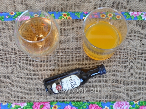 Смешать ингредиенты для пропитки коржа