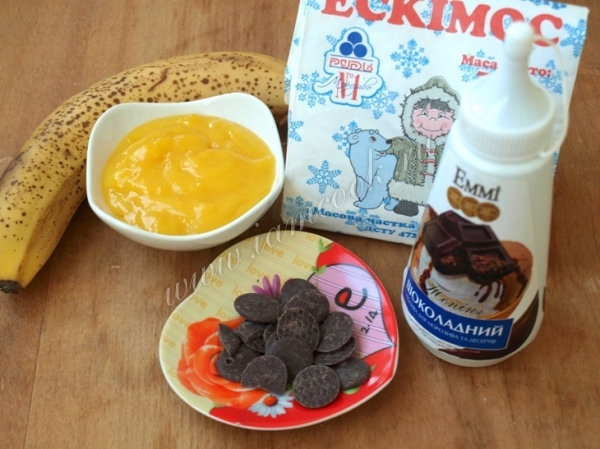 Ингредиенты для мороженого с лимонным курдом