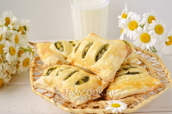 Рецепт пирожков с черемшой и яйцом