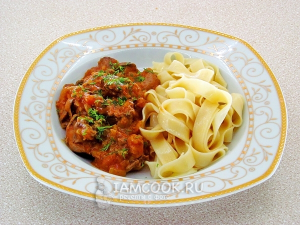 Рецепт куриной печени в яблочном соусе в микроволновке