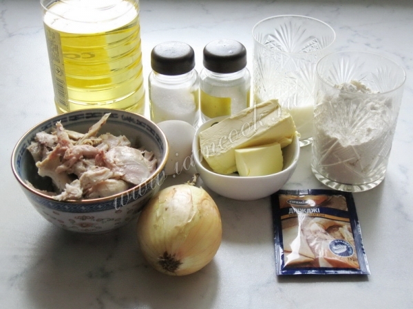 Ингредиенты для быстрых пирожков