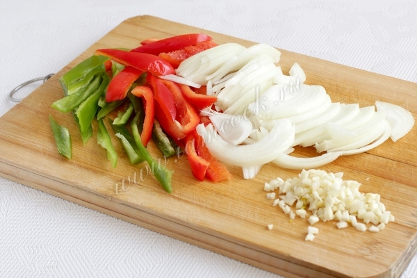 Порезать овощи