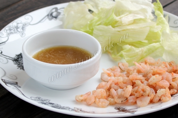 Рецепт соуса для салата с креветками