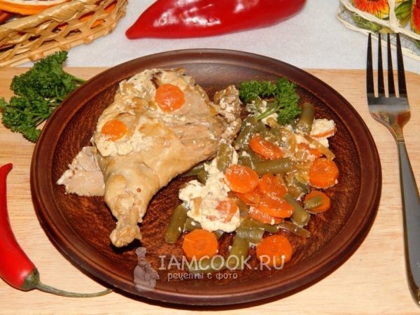 Фото кролика в сметане в мультиварке