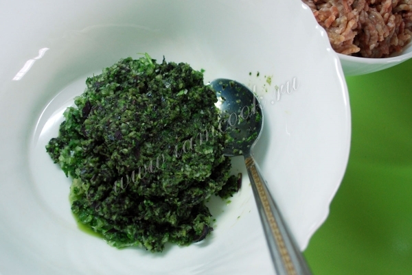 Зелень измельченная