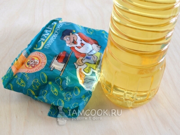 Сухари и подсолнечное масло