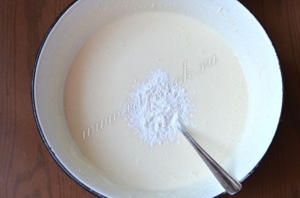 Добавить крахмал