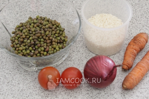 Ингредиенты для постного супа в мультиварке
