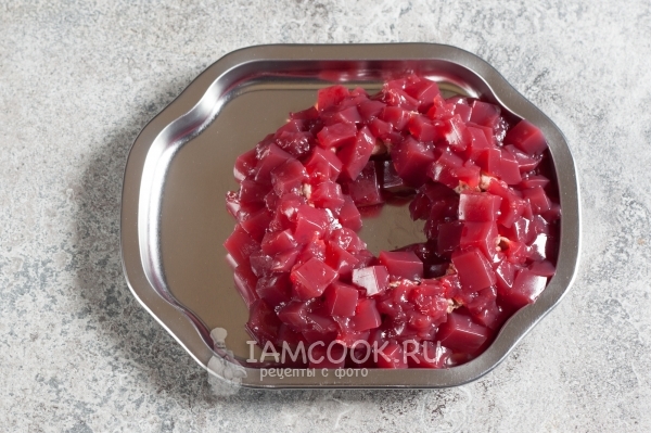 Рецепт салата «Гранатовый браслет» с говядиной