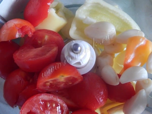 Сложить ингредиенты в блендер